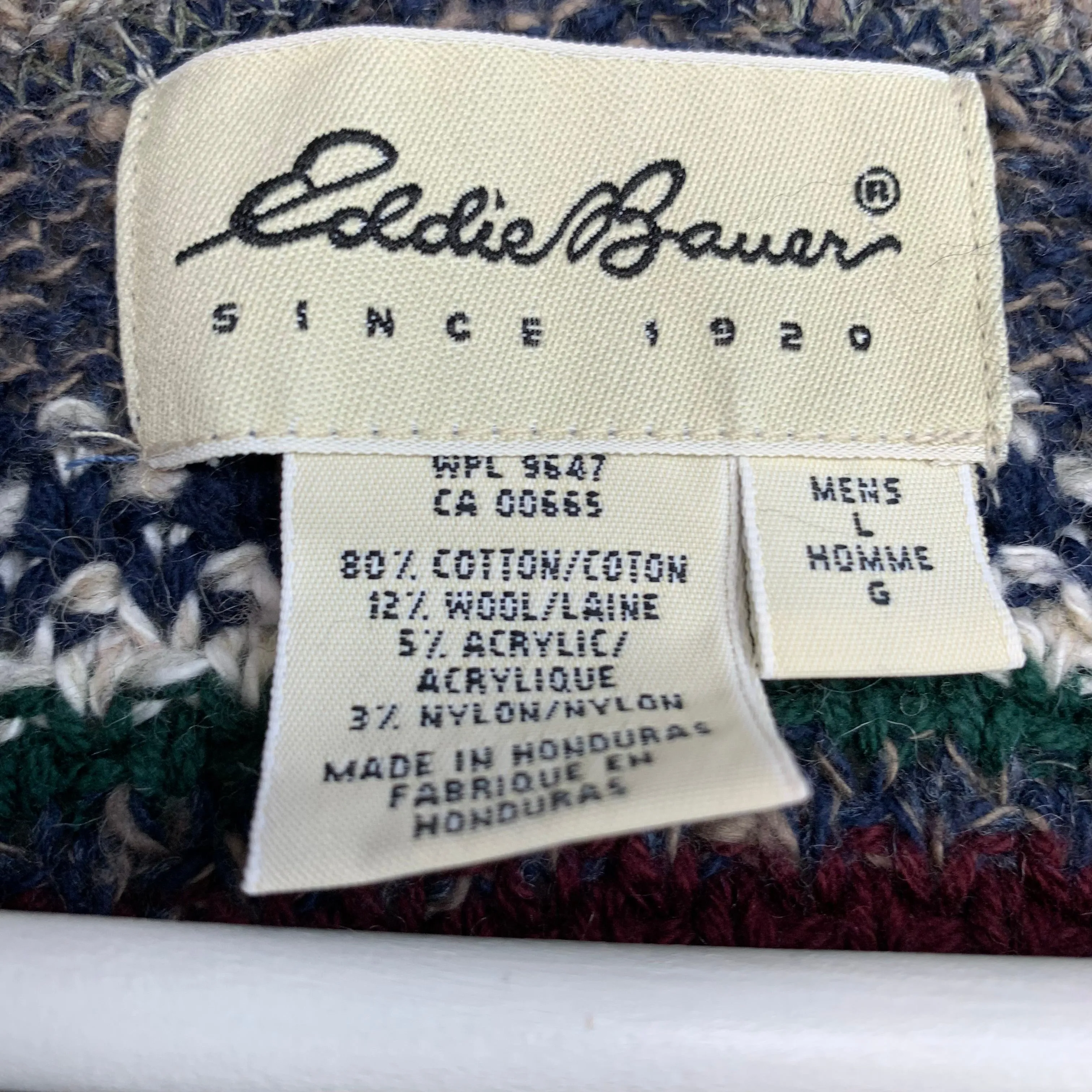 90s Eddie Bauer Chunky Knit Grandpa Sweater Size Large