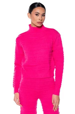 ANGEL ENERGY LONG SLEEVE TURTLENECK SWEATER TOP