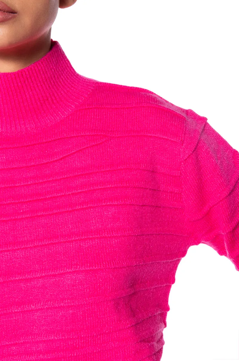 ANGEL ENERGY LONG SLEEVE TURTLENECK SWEATER TOP