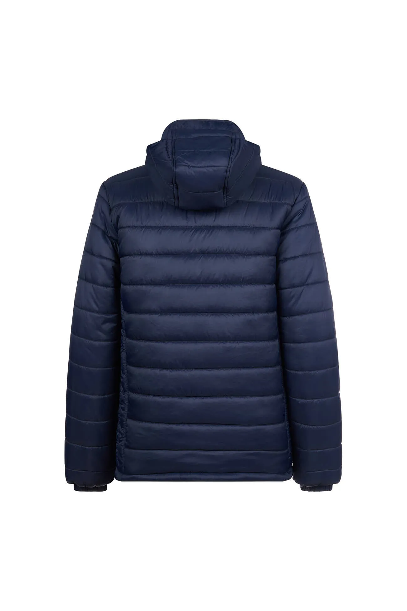 Boys Hooded Quilted Jacket in Navy Blue