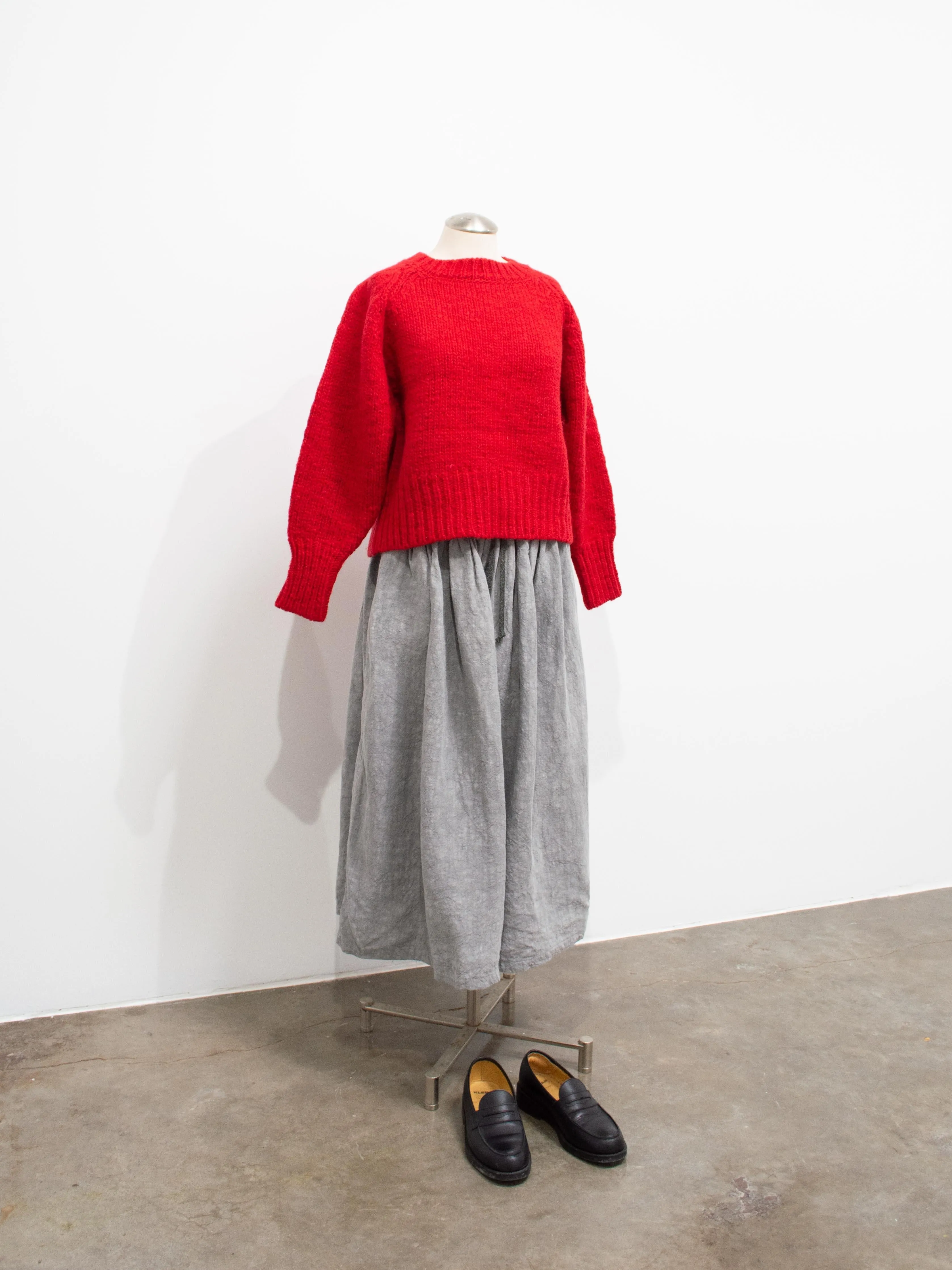 British Wool Eagle Pullover Knit - Red