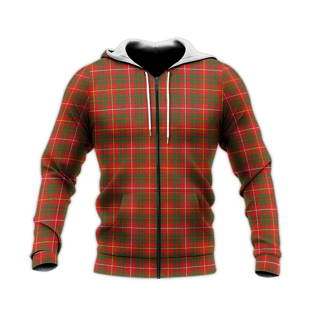 Bruce County Canada Tartan Knitted Hoodie