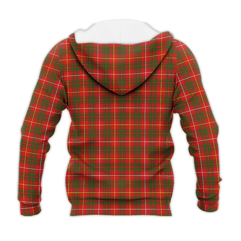 Bruce County Canada Tartan Knitted Hoodie