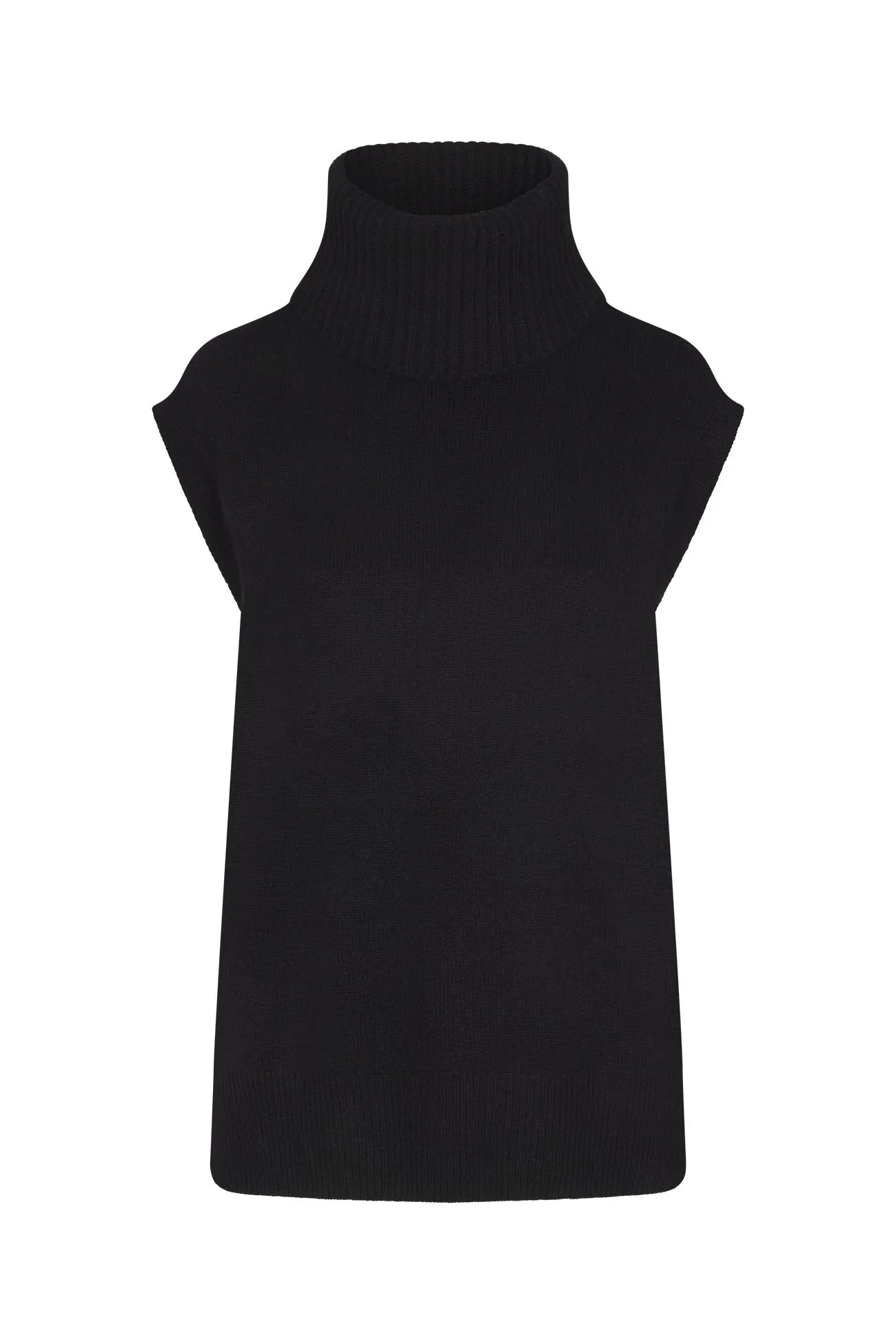 BRUNA SLEEVELESS CASHMERE TURTLENECK