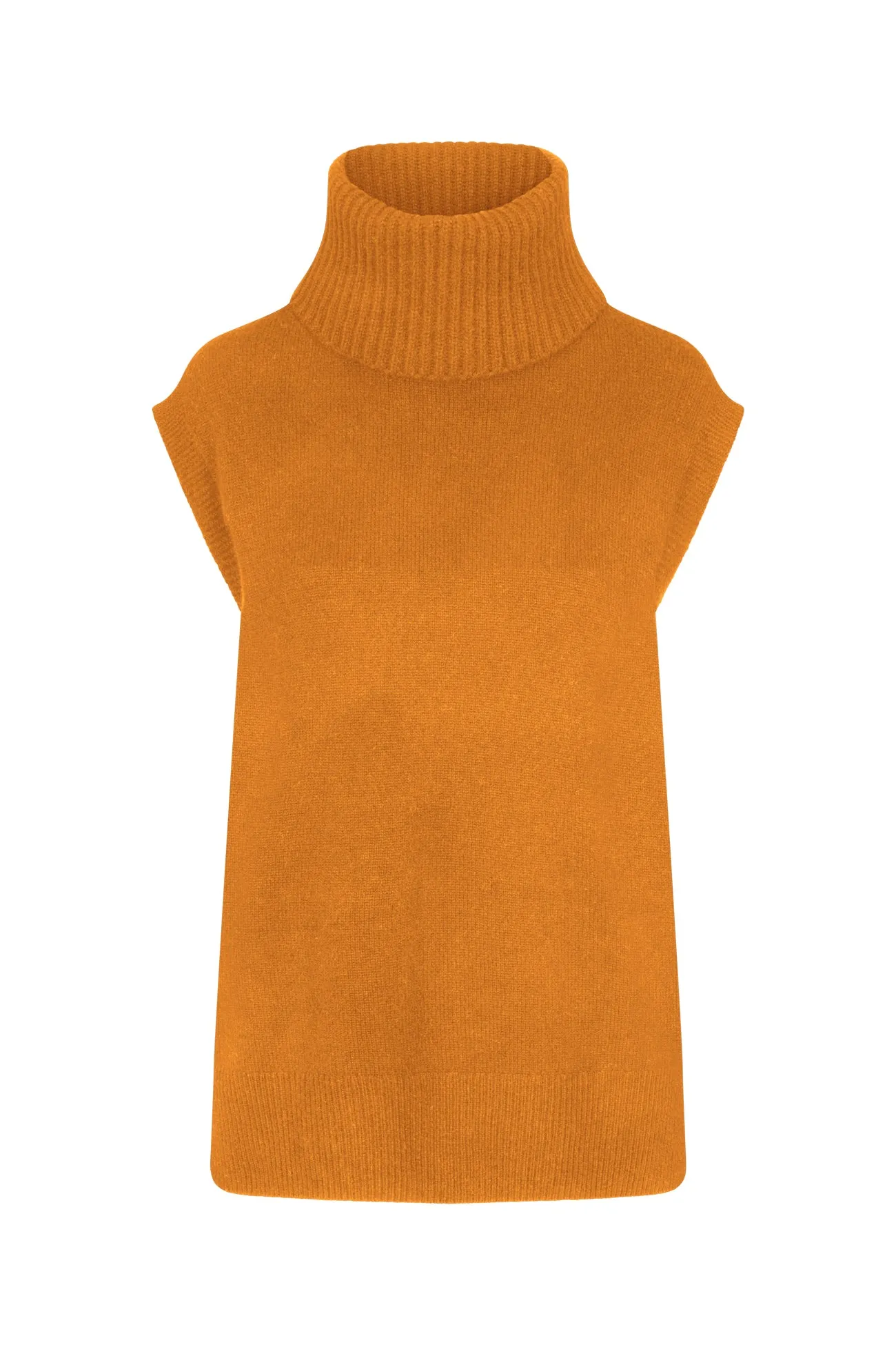 BRUNA SLEEVELESS CASHMERE TURTLENECK