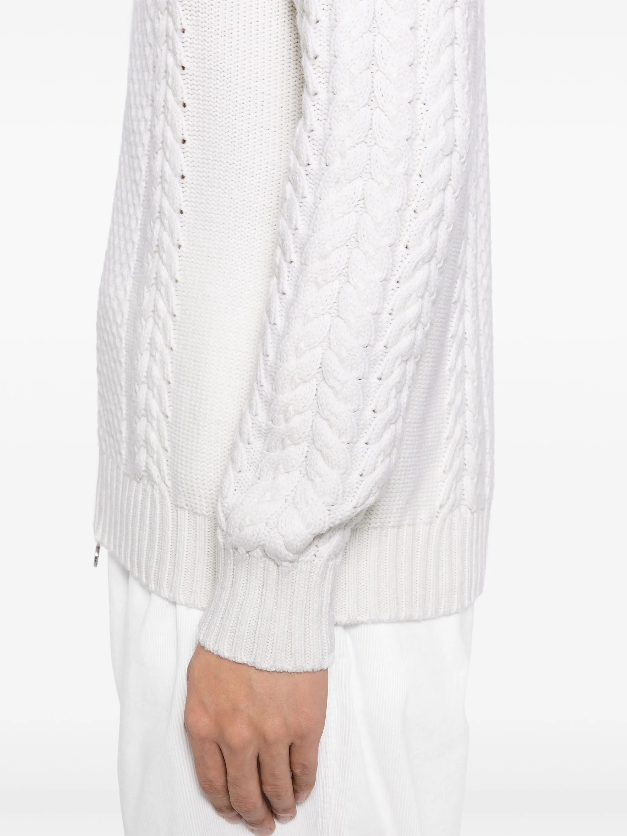 Cable-Knit Cashmere Cardigan