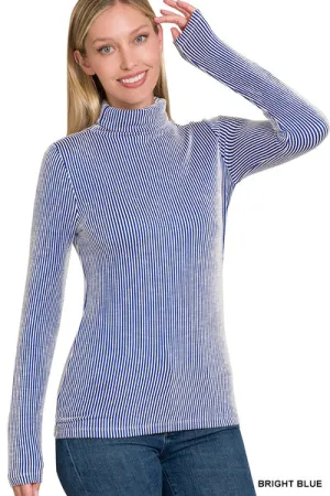 Carefree Days Ribbed Turtleneck