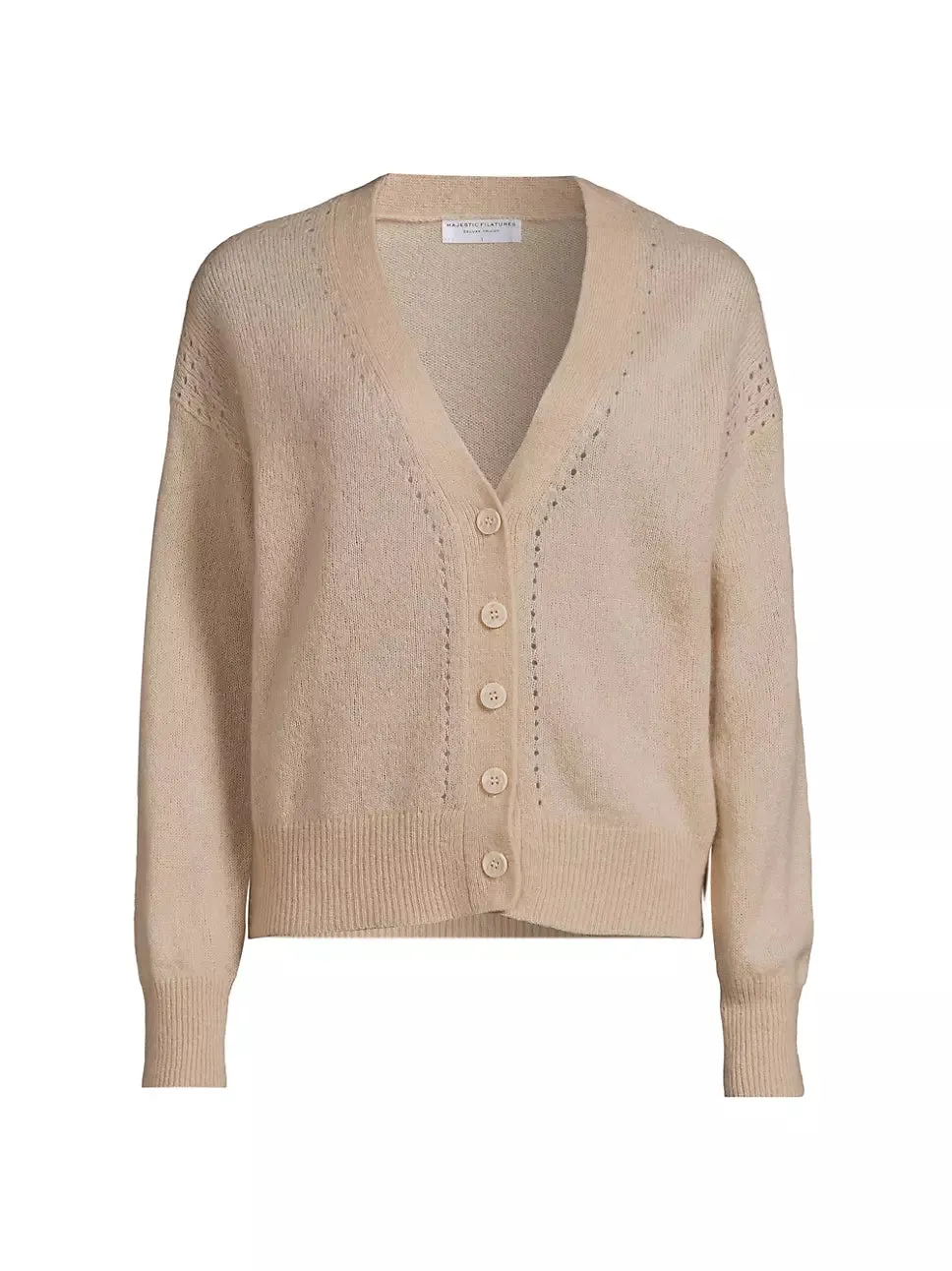 Cashmere & Silk Pointelle Cardigan