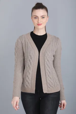 Cashmere Cardigan Natural Undyed