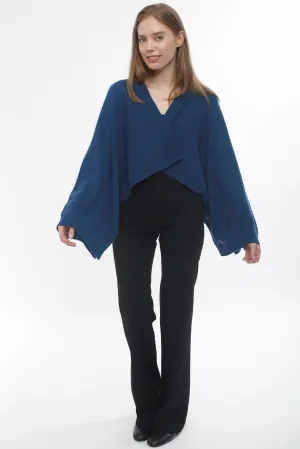 Cashmere Long Sleeve Cropped Cardigan