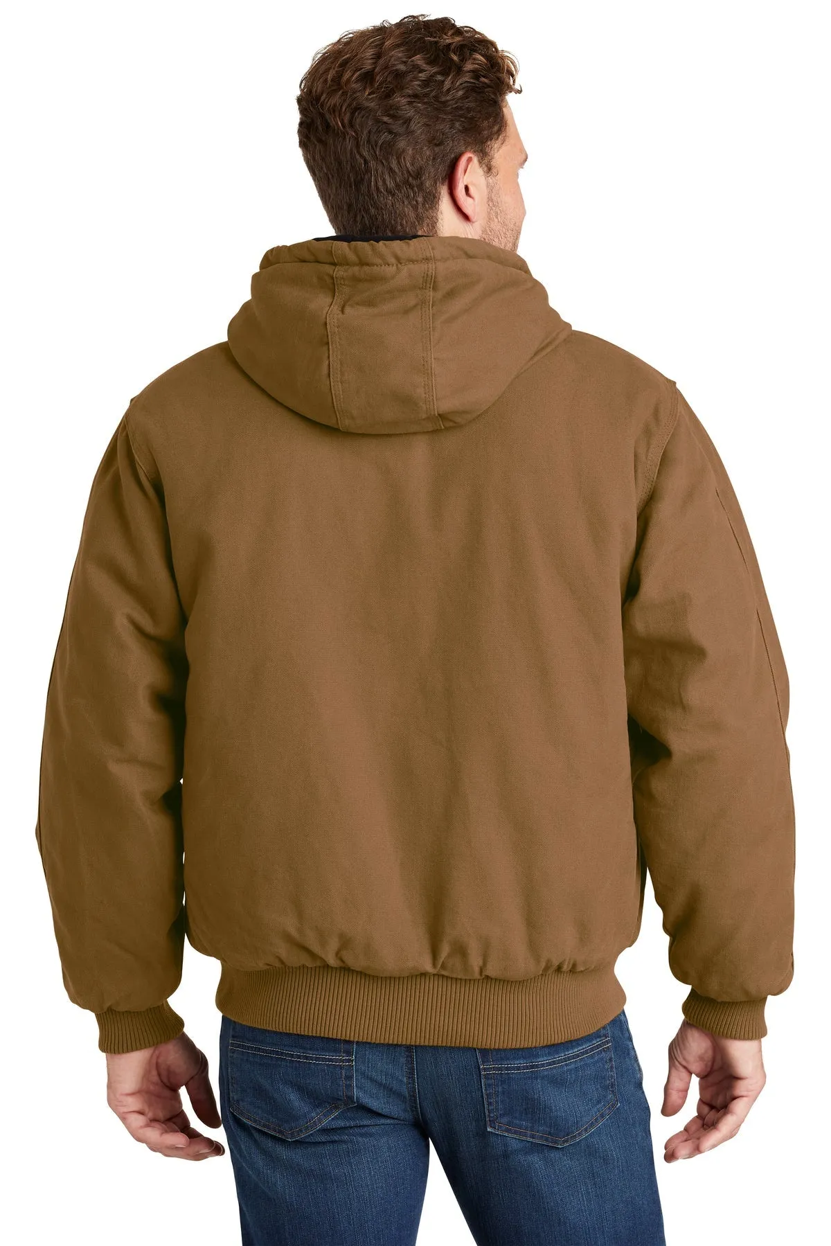 CornerStone Washed Duck Insulated Hooded Jacket, Duck Brown