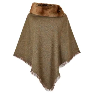 Dubarry Silverfir Ladies Tweed Poncho - Burren