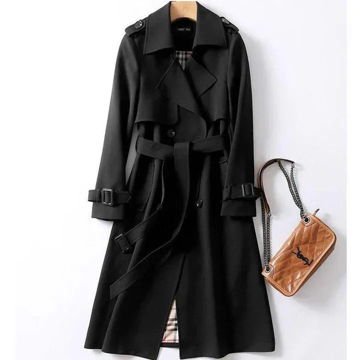 Haba - plain trench coat for women