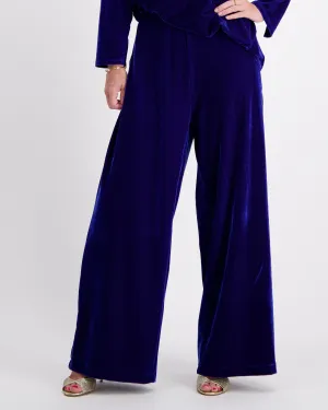 Jessie Wide Leg Velvet Pants