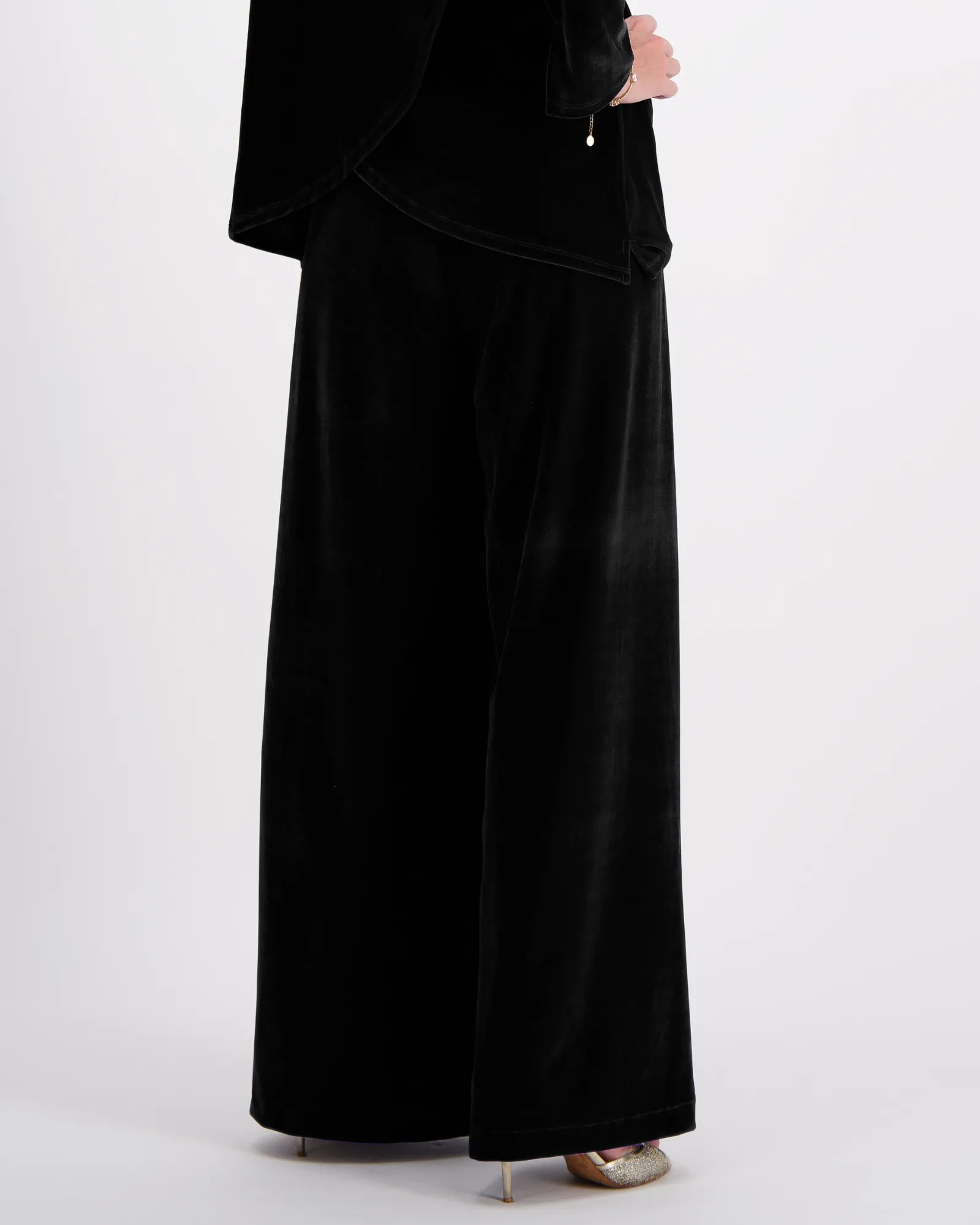 Jessie Wide Leg Velvet Pants