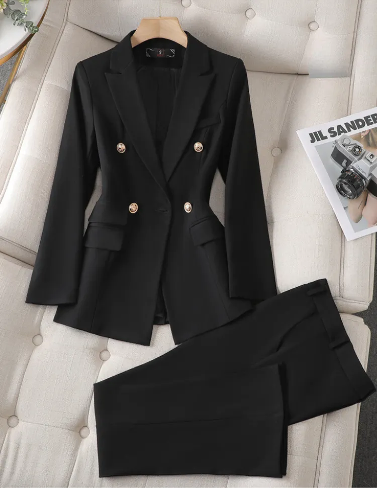 Kounie - Elegant Blazer and Pants Set for Women