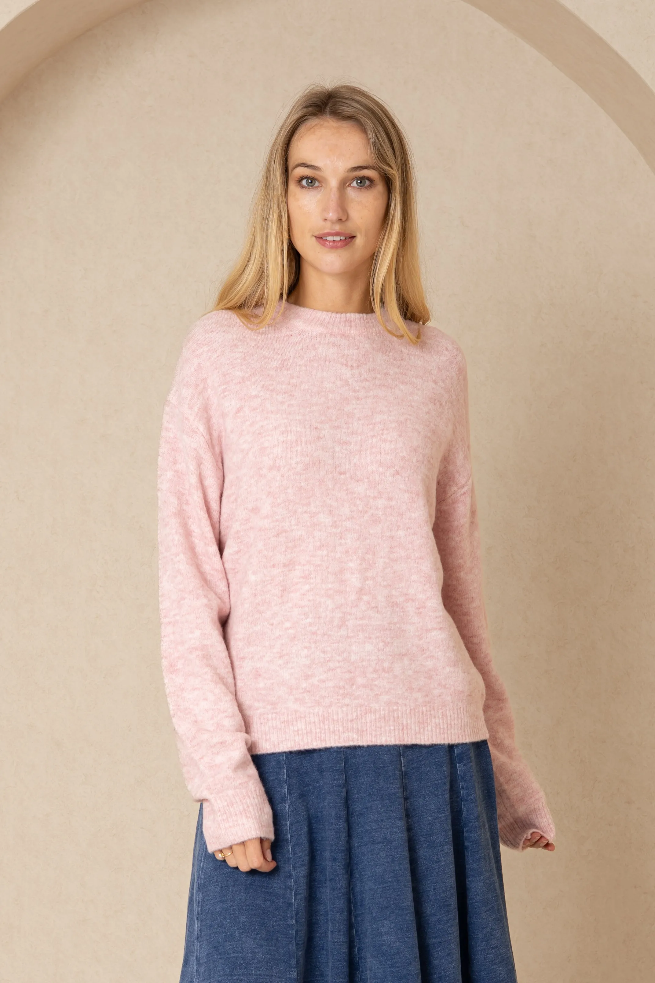 Light Pink Oversized Sweater