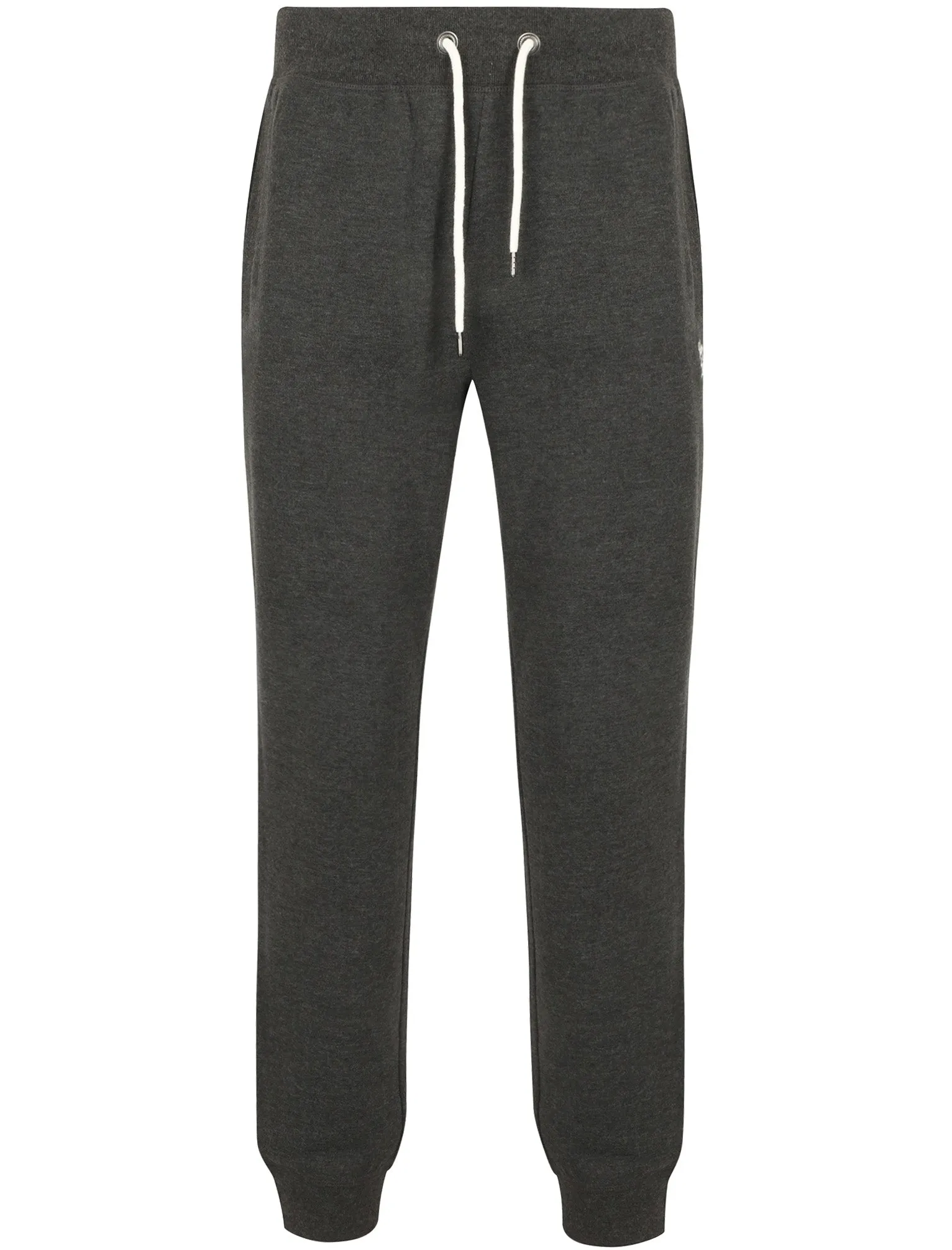 Marshaw Brush Back Fleece Joggers In Charcoal Marl - Tokyo Laundry