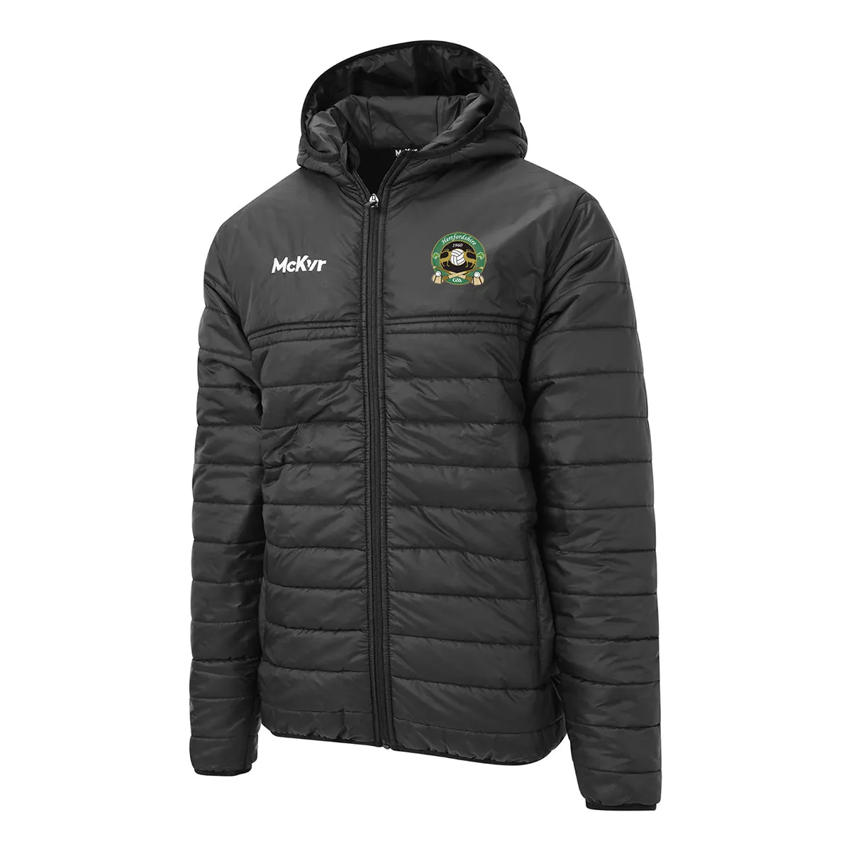 Mc Keever Hertfordshire GAA Core 22 Puffa Jacket - Adult - Black