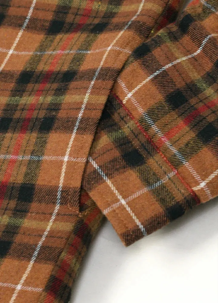 Men's Thicken Plaid Hooded Flannel Shirt Jacket with Quilted Lined