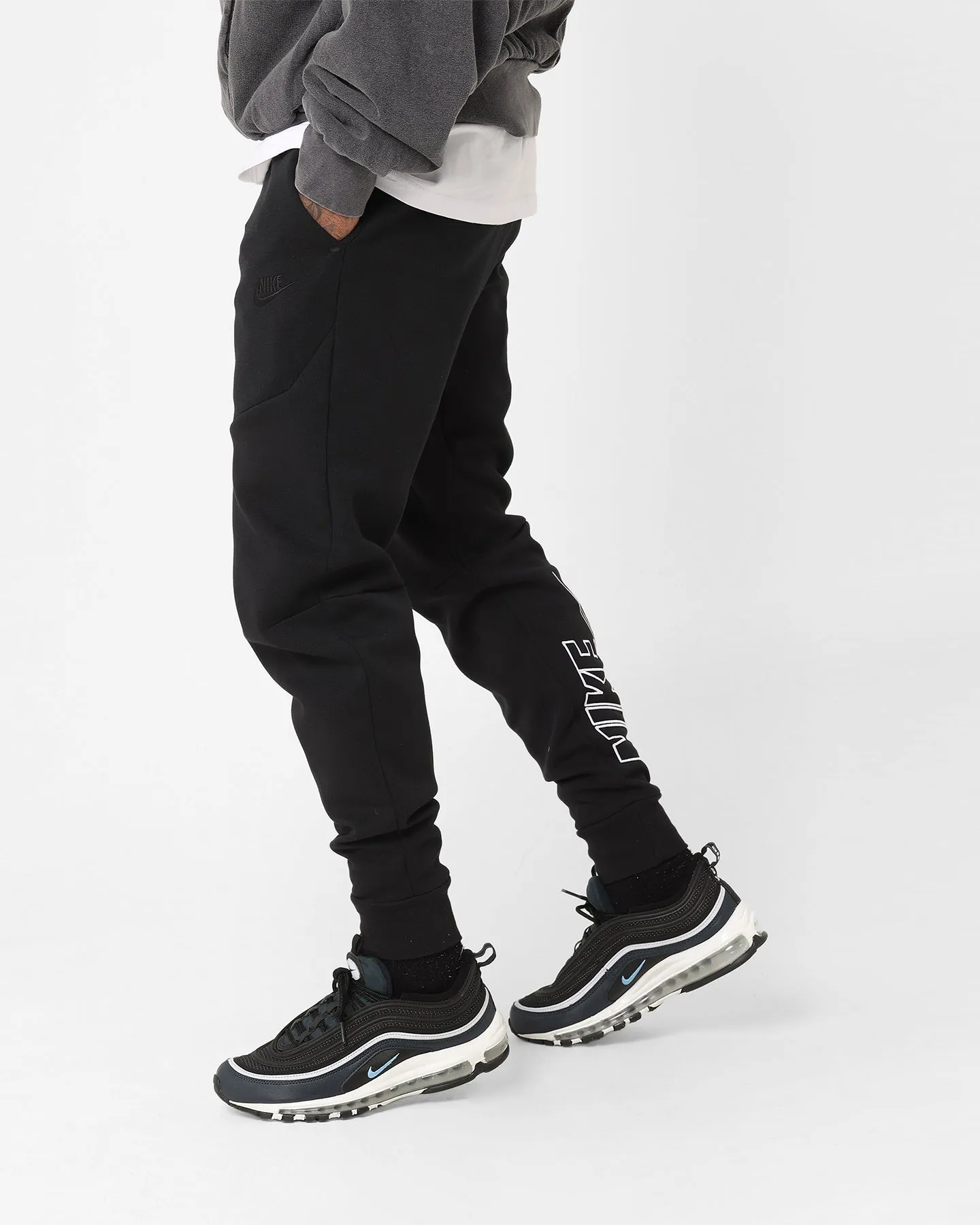 Nike Tech Fleece Graphic Joggers Black/Black