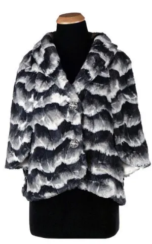 Opera Cape - Luxury Faux Fur in Ocean Mist (One Left!)