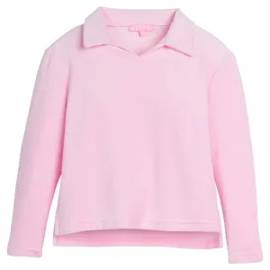 Polo Pullover - Pink Velour