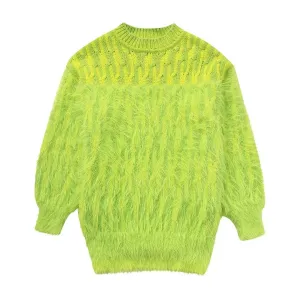 Radiant Neon Knit Pullover