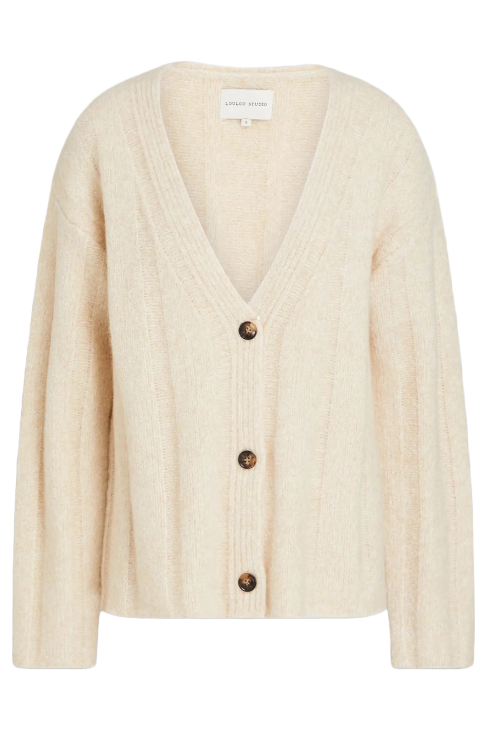 Ribbed Bouclé-knit Cashmere-blend Cardigan