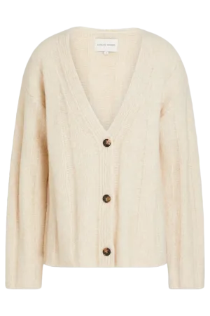 Ribbed Bouclé-knit Cashmere-blend Cardigan