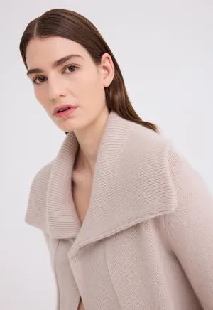 Saddle Cashmere Jacket - Flaxen Beige