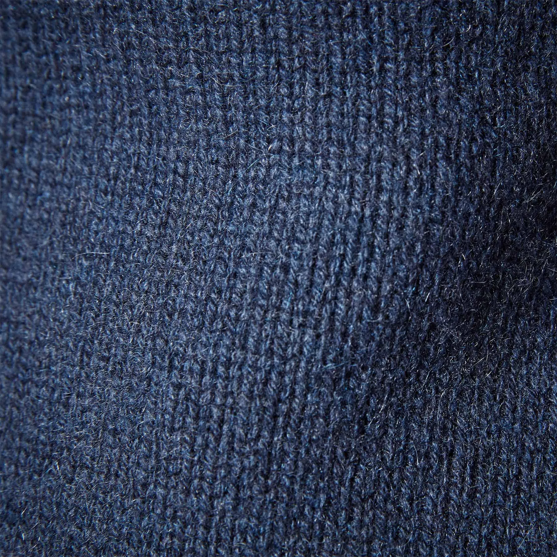 Shrunken Recycled Cashmere Cardigan - Prussian