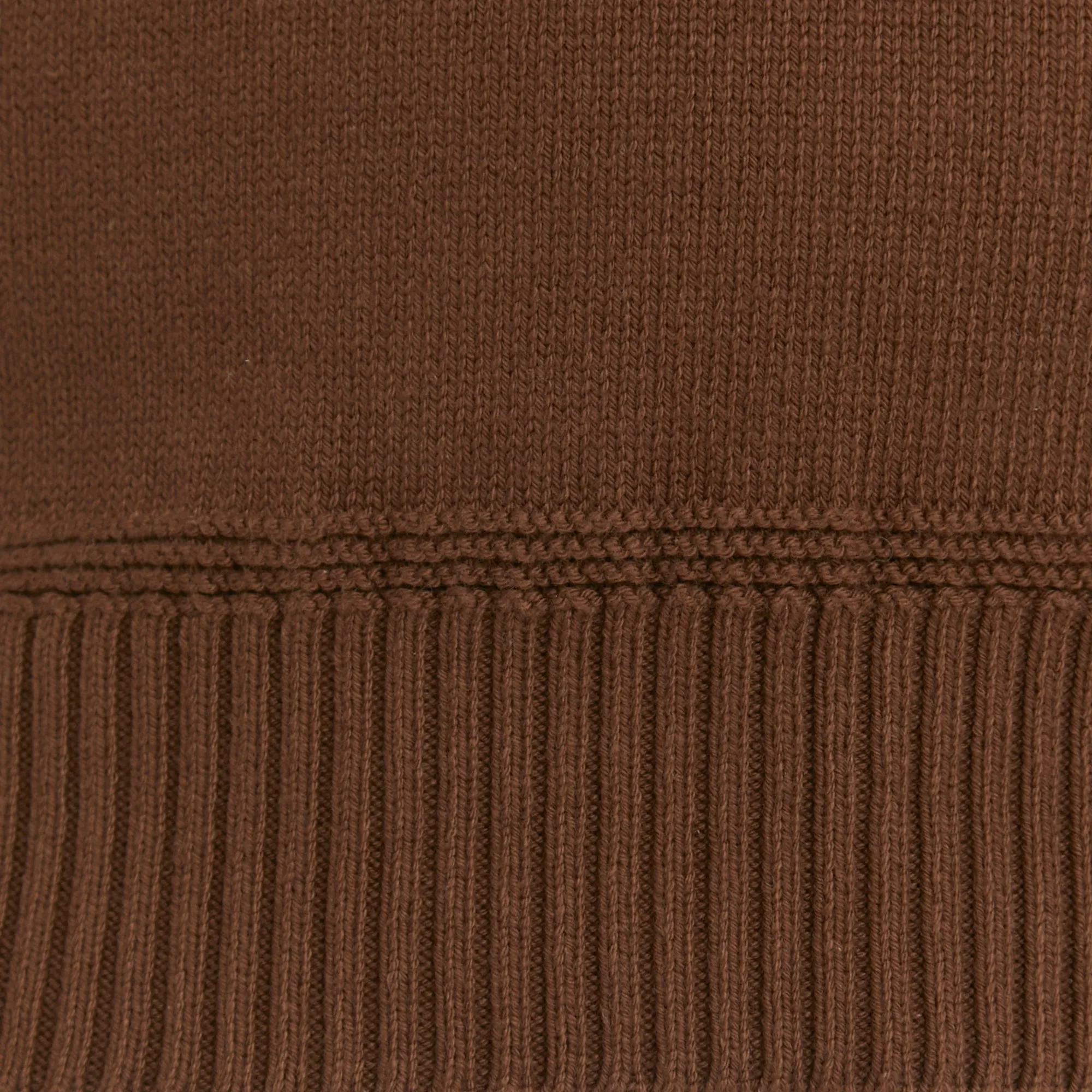 Sweater Vest - Brown Cotton