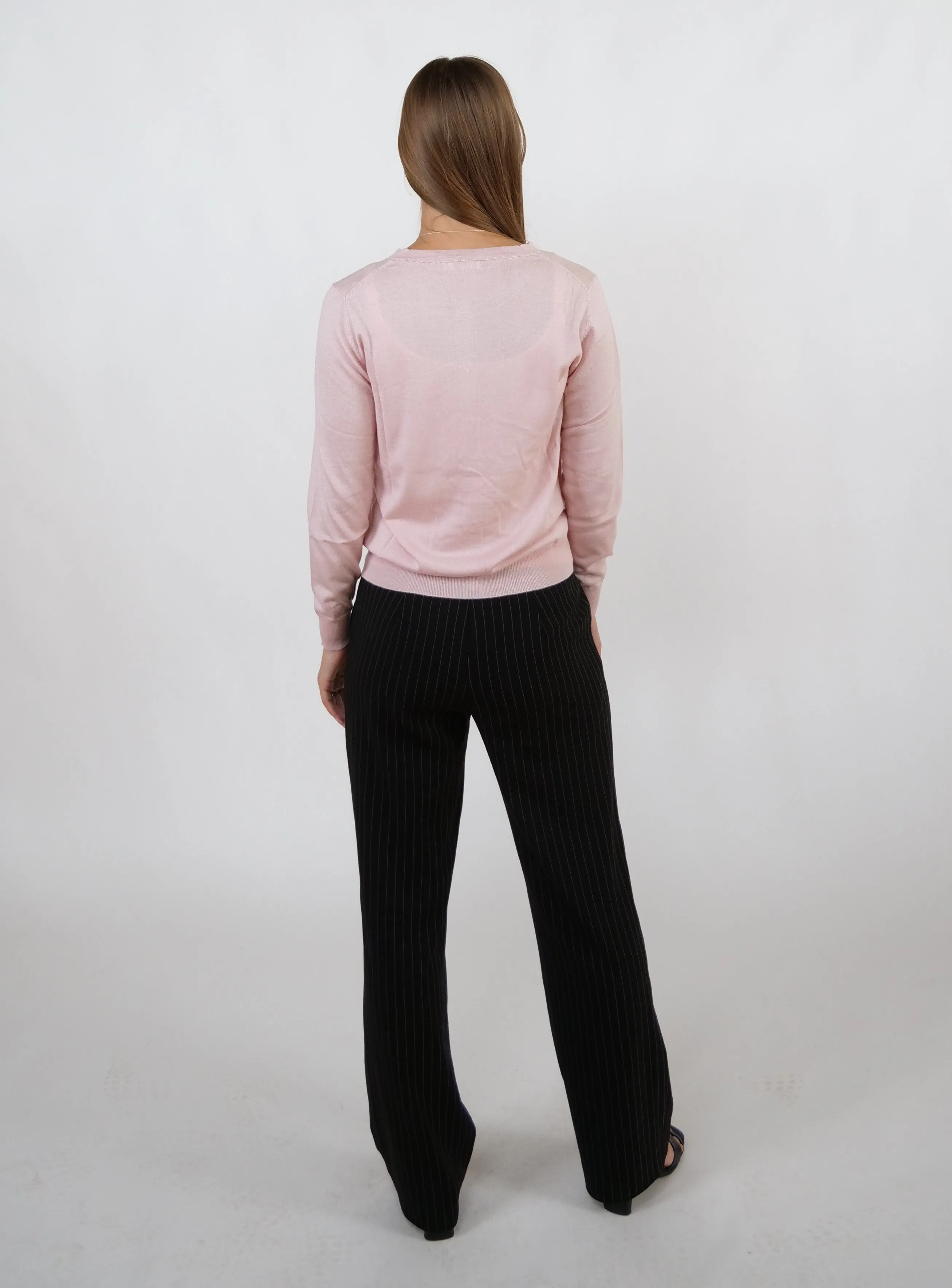 SY-E004 Womens Cardigan - 100% Pure Cashmere - Women - Blush