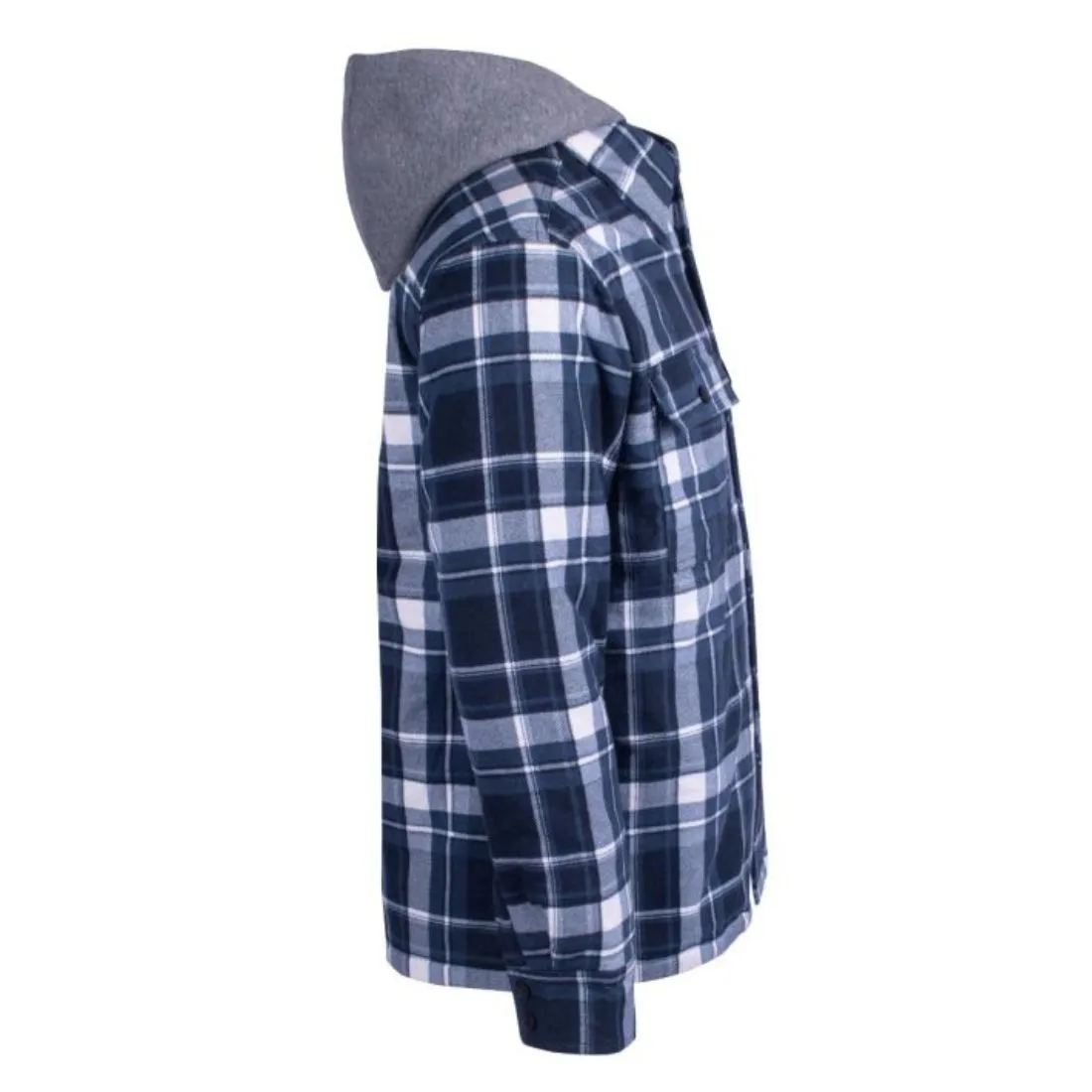 Terra Men's Quilted Hooded Flannel Work Hoodie 100329