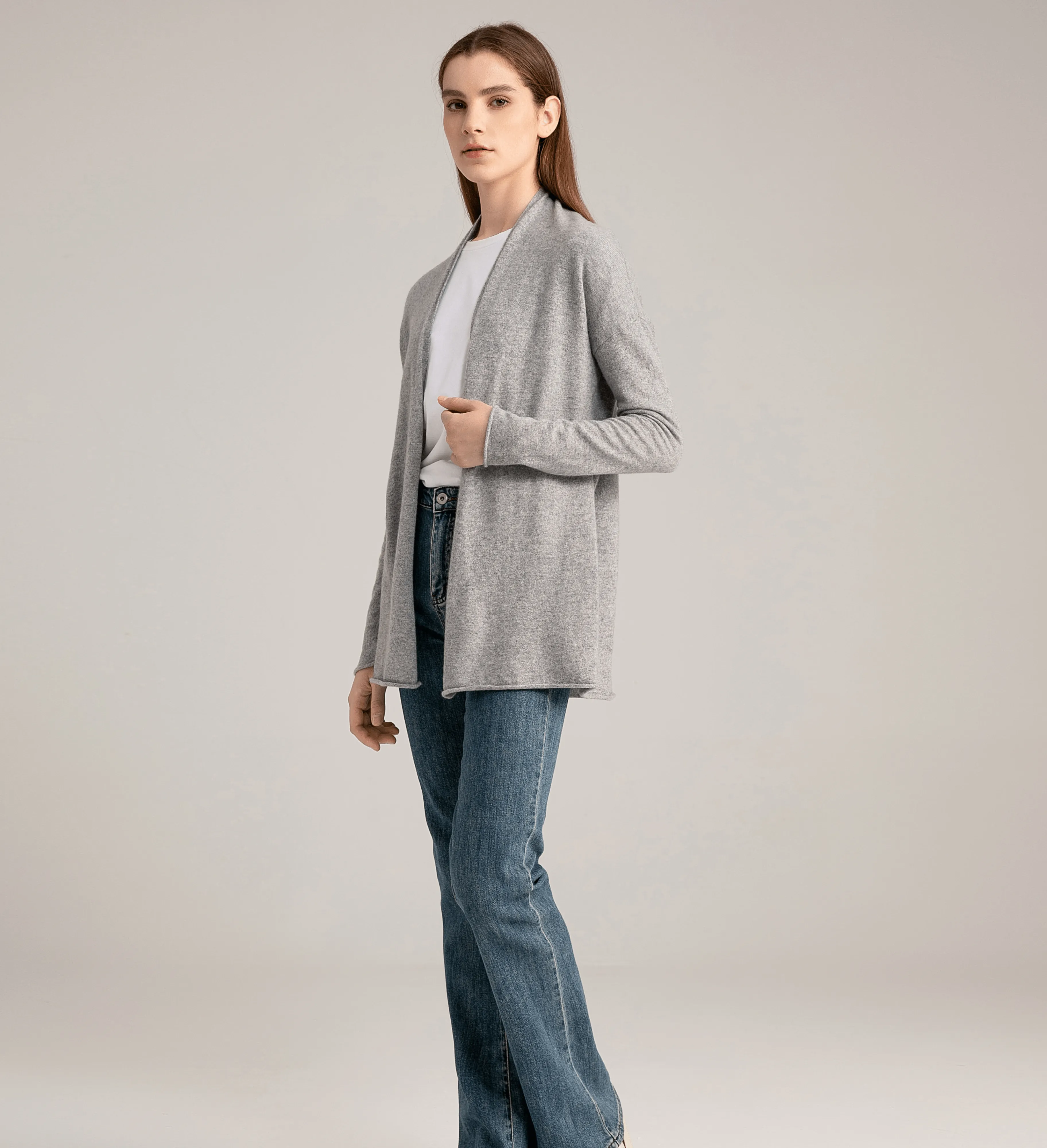 The Open Front Cashmere Cardigan Wrap