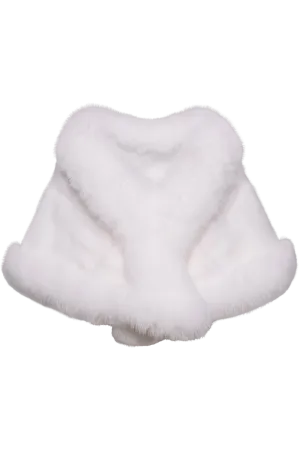 Traditional Horizontal Mink - Fox Fur Cape