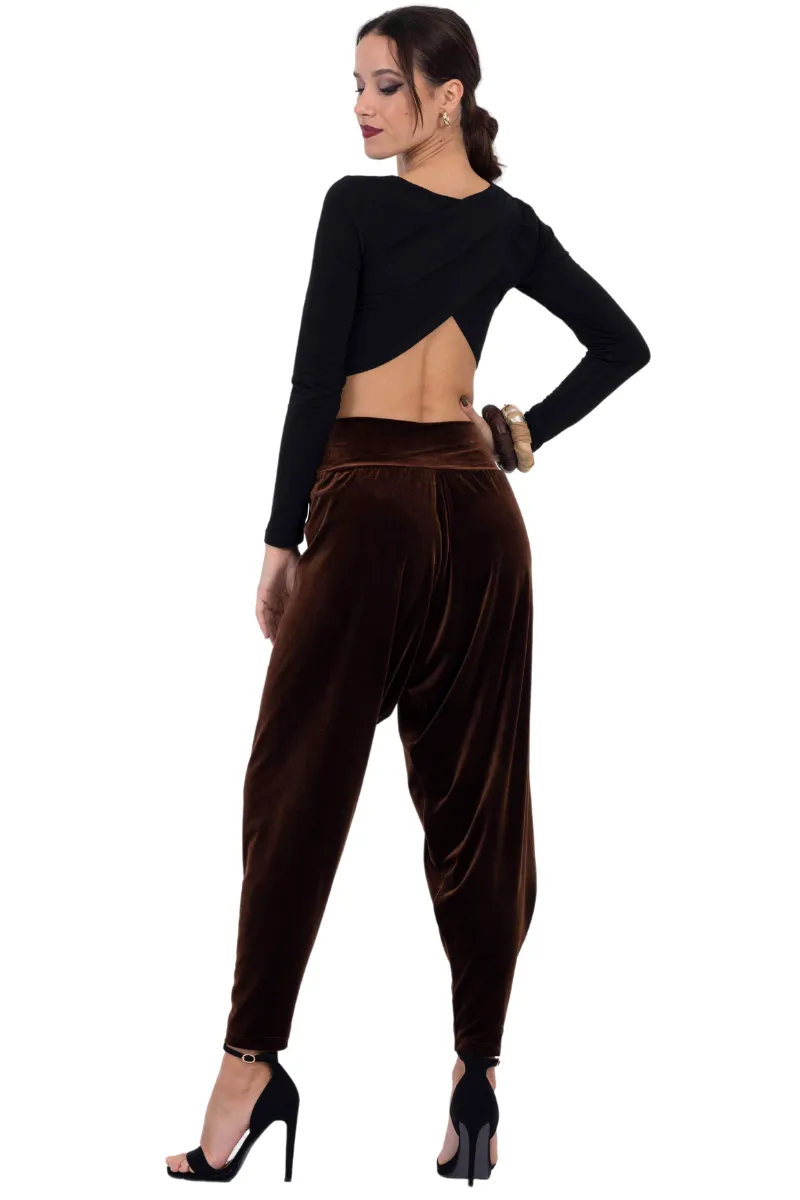 Velvet Harem Style Wrap Tango Pants