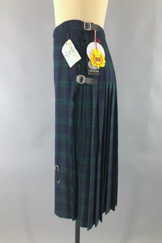 Vintage "Black Watch" Tartan Plaid Kilt