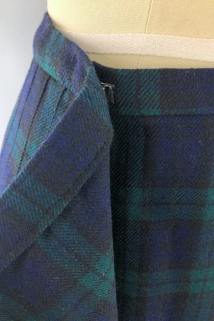 Vintage "Black Watch" Tartan Plaid Kilt