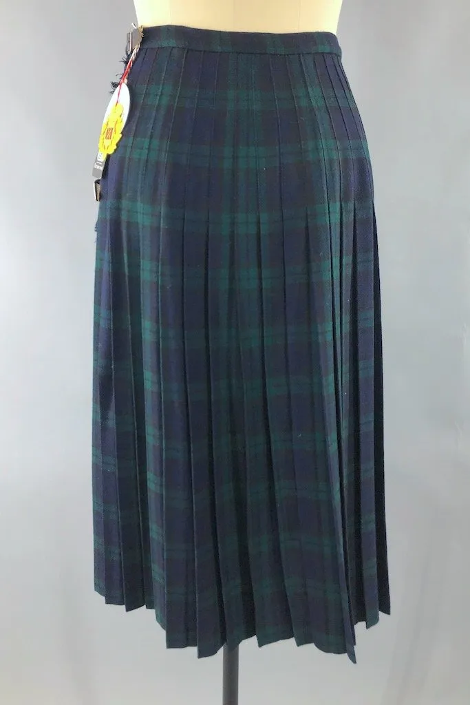 Vintage "Black Watch" Tartan Plaid Kilt