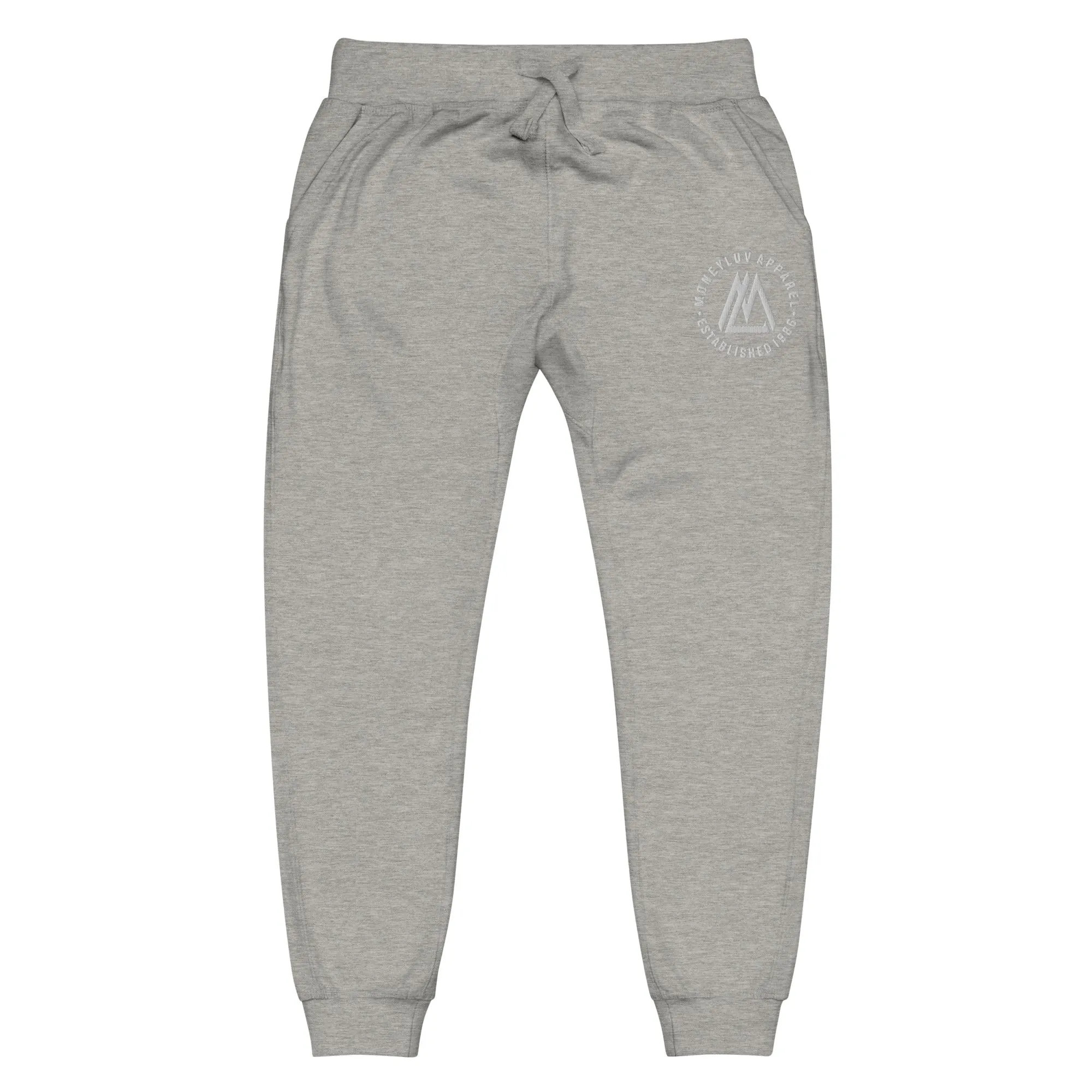 White Monogram Fleece sweatpants