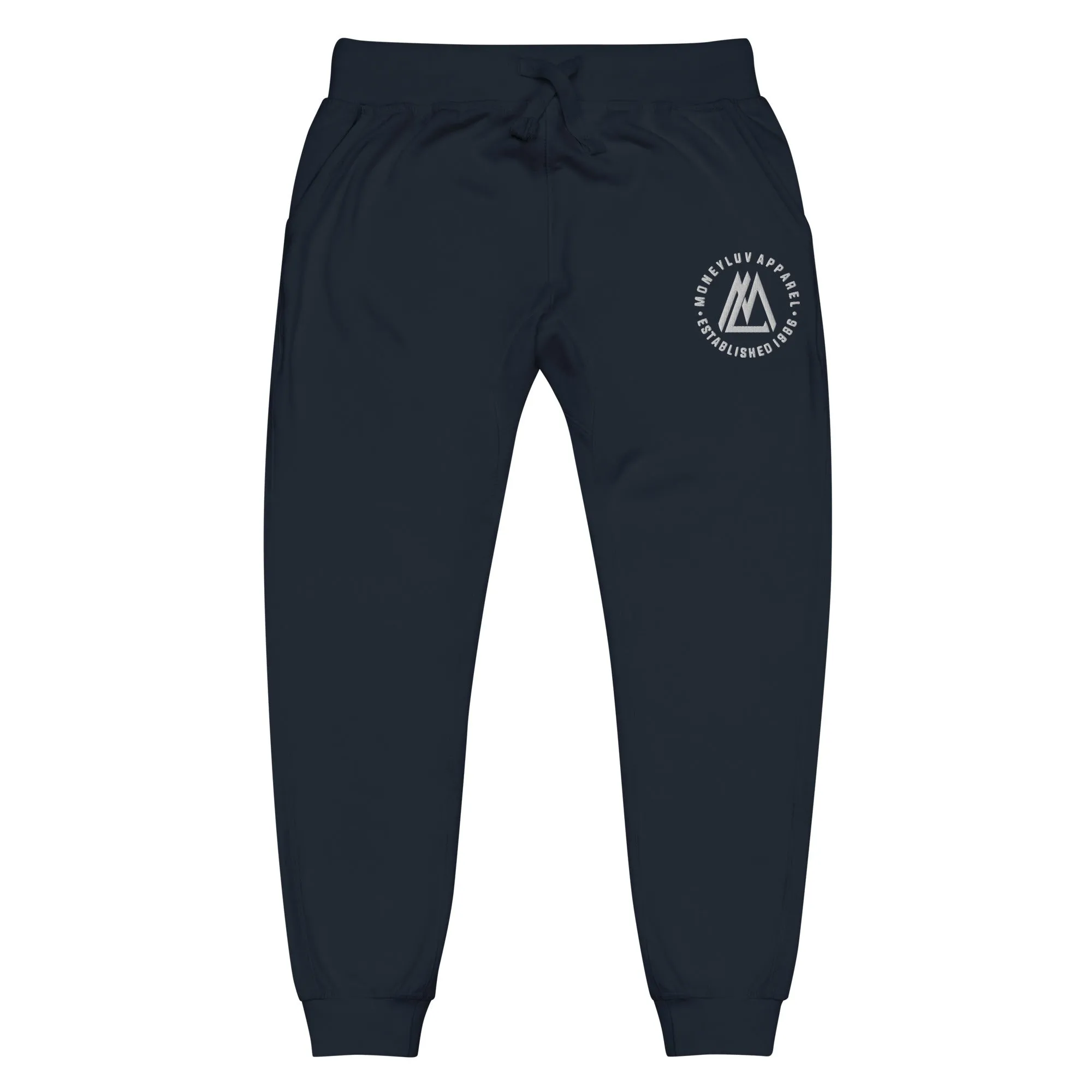 White Monogram Fleece sweatpants