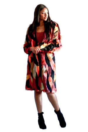 Women's Playa Coat in "Dark Acid"