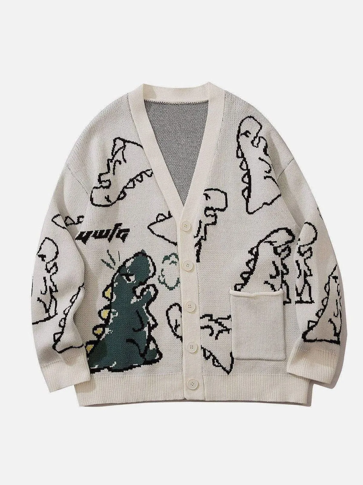 Yente - Cardigan with dino print